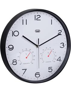 TREVI Reloj Pared Circular Analogico 30Cms Con Higrometro y Termometro OM3510T