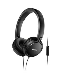 PHILIPS Auricular Casco Estereo De Cable Con Microfono Negro SHL5005WT/00