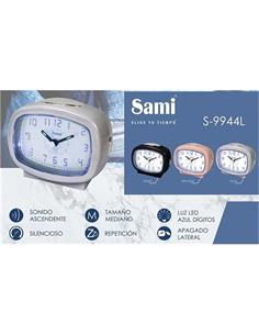 SAMI S-9944L Reloj Despertador Analogico Silencioso