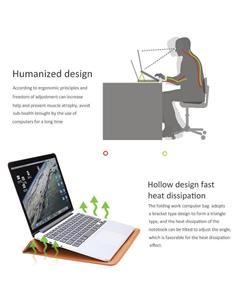 DEVIA Funda Ultra Fina Para Macbook Air 13.3/Pro Azul Bracket Bag