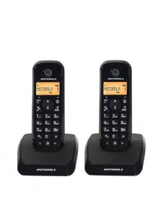 MOTOROLA Telefono Inalambrico Duo S1202 Negro Manos Libre/ID Llamadas/50 Agenda
