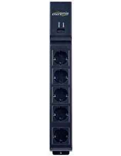 ENERGENIE Regleta 5 Enchufes+2xUsb Con Control Remoto EG-SP5-U6B-RM Negro