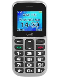 TREVI Telefono Movil Basico Con Teclas Grandes MAX20 Plata