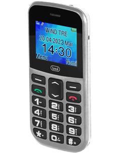 TREVI Telefono Movil Basico Con Teclas Grandes MAX20 Plata