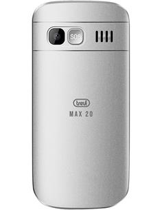 TREVI Telefono Movil Basico Con Teclas Grandes MAX20 Plata
