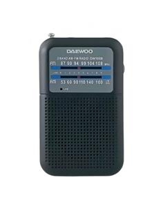 DAEWOO Radio Portatil Analogica AM/FM Negro DW1008