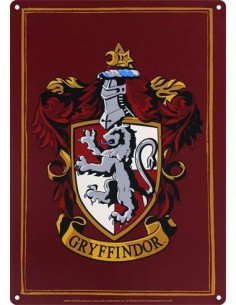 HARRY POTTER Placa Metalica Gryffindor SSA5HP37