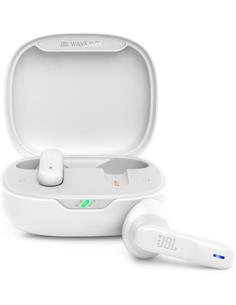JBL Auricular Bluetooth WAVE FLEX Blanc Con Estuche de Carga ,Control Por Voz,Resistente al Agua 32H