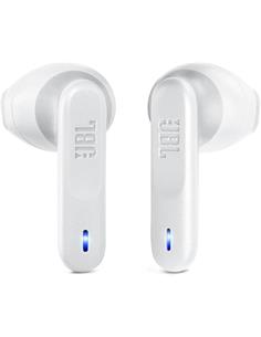 JBL Auricular Bluetooth WAVE FLEX Blanc Con Estuche de Carga ,Control Por Voz,Resistente al Agua 32H