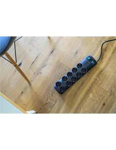 BRENNENSTUHL Regleta 10 Enchufes Con Interruptores 2Mtrs Cable 1153300120 Negro