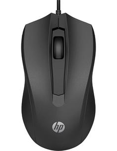 HP Raton Optico Con Cable Wired Mouse 100 negro