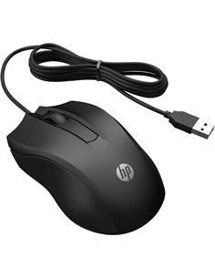 HP Raton Optico Con Cable Wired Mouse 100 negro
