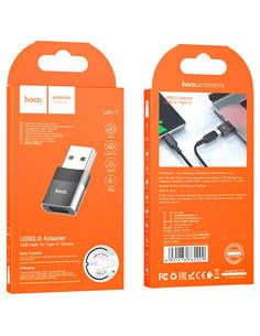 HOCO Adaptador OTG Usb A/M a Tipo C/H UA17 2.0