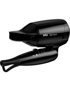 BRAUN Secador Pelo De Viaje HD130E 1200W Satin Hair 1 Negro