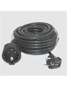 SILVER Alargador Corriente Schucko 3Mtrs 9223 Negro