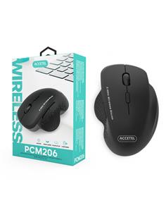 ACCETEL Raton Inalambrico Ergonomico PCM206 Negro