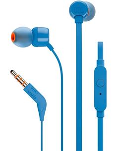 JBL T160 Mini Auriculares Estereo con Microfono Azul