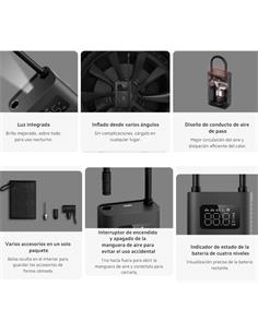 XIAOMI Mini Compresor Air Compressor 2 Negro MJCQB06QW Para Neumaticos,Patinetas,Bicis