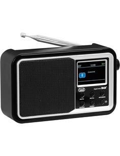 TREVI Radio Recargable DAB+ 7F96 R FM RDS Bluetooth,Despertador Con 2 Alarmas,Aux In Negra