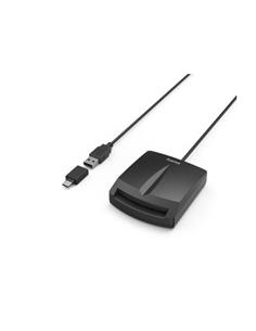 Hama Lector de Dni+Tarjetas Digitales  53398 Con toma Usb A+Tipo C Soporta DNI 4.0 Win+Mac