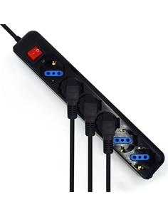 EWENT Regleta CPU 6 Tomas Schucko Conector C14 Negro EW3925