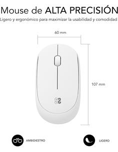 SUBBLIM Raton Inalambrico+ Alfombrilla SUBMP-03HP002 Azul Purpura