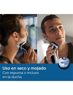 PHILIPS Afeitadora de Barba Series 3000X Recargable Seco y Mojado Cable Carga Usb X3003