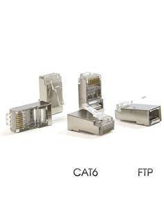 CROMAD Clavija RJ45 Cat6 FTP Para Crimpar Metalica CR0528