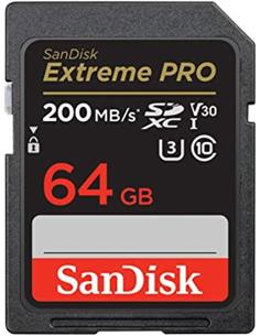 SANDISK Tarjeta Memoria SDXC 64Gb Extreme Pro UHS-I 200MB/s 4K V30