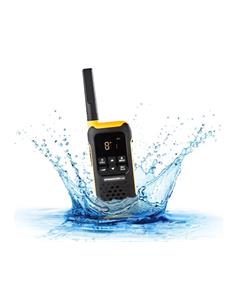 DYNASCAN F-15 Pack 2 Emisora PMR446 Flota en agua, IP67, 16 Canales, 500MW con 2 pinganillo gratis