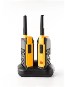 DYNASCAN F-15 Pack 2 Emisora PMR446 Flota en agua, IP67, 16 Canales, 500MW con 2 pinganillo gratis