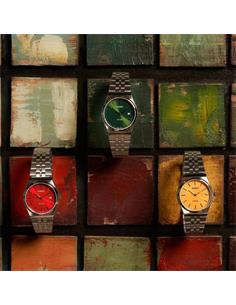 CASIO COLECCION MTP-B145D-4A2VEF Reloj Analogico Acero Inox Con Esfera Roja ,Fecha ,Resist al Agua