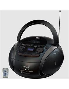 NEVIR Radio Cassette CD Portatil NVR-482UCM Usb,Mp3 Con Mando 2.5WX2