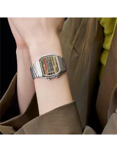 CASIO COLECCION A168WEHA-9AE Reloj Digital Acero Inoxidable Plata,Retroiluminacion Fecha, Alarma, Re