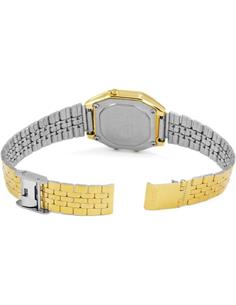 CASIO COLECCION LA680WEGA-1ER Reloj Digital, Acero Inox Dorado Fecha, Alarmas, Resistente al Agua