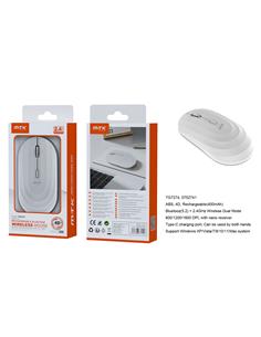 MTK Raton Inalambrico TG7274 2.4Ghz/Bluetooth 4D Blanco
