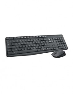 LOGITECH Teclado + Raton Inalambrico MK235 Usb Negro