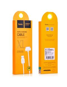 HOCO Cable Datos Para Iphone 4 Toma Ancha X1 Blanco 1Mtr