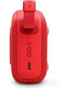 JBL Altavoz Portatil Bluetooth V 5.3 GO4 Rojo 7H Resistente al Agua