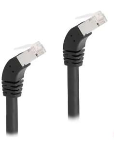 DELOCK Cable RJ45 Cat 6A Acodado 45º 0.5Mtr Negro 80274