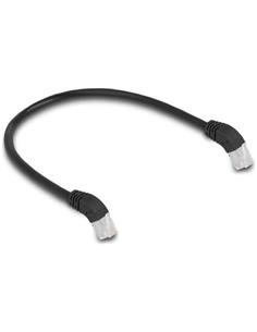 DELOCK Cable RJ45 Cat 6A Acodado 45º 0.5Mtr Negro 80274