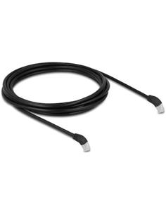 DELOCK Cable RJ45 Cat 6A Acodado 45º 3Mtrs Negro 80277