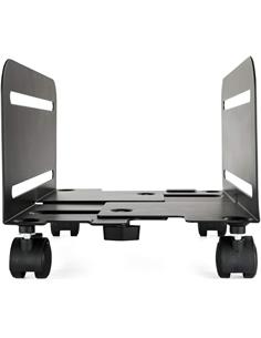 TOOQ Soporte Para CPU COn Ruedas Metal UMCS0004-B Negro