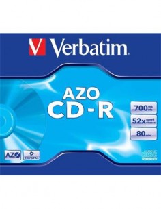 VERBATIM CD-R 52X 700 MB Super AZO Doble Proteccion