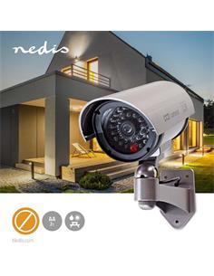 NEDIS Camara de Seguridad Falsa Tipo Bullet Con Indicador Led DUMCB40GY