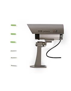 NEDIS Camara de Seguridad Falsa Tipo Bullet Con Indicador Led DUMCB40GY