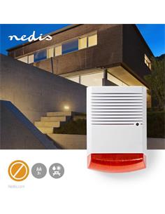 NEDIS Sirena De Seguridad Falsa Con Led A Pilas DUMSS20WT