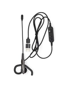 NEDIS Auricular PC Mono Con Usb/TIpo C CHSTUM210BK