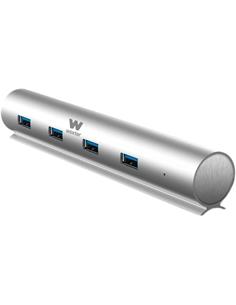 WOXTER Hub 7 Puertos Usb 3.0 Aluminio Con Alimentador