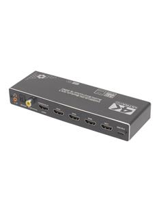 EUROCONNEX Switch HDMI 4x1 4K 60Hz Con Mando/Salida Audio SPDIF/Coaxial/Jack 3.5/ARC AV18